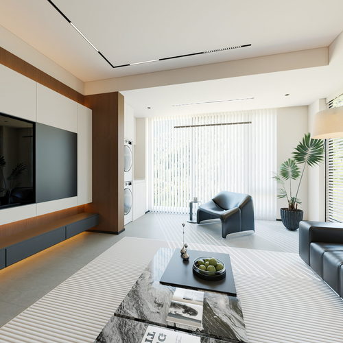 Modern A Living Room-ID:291166074