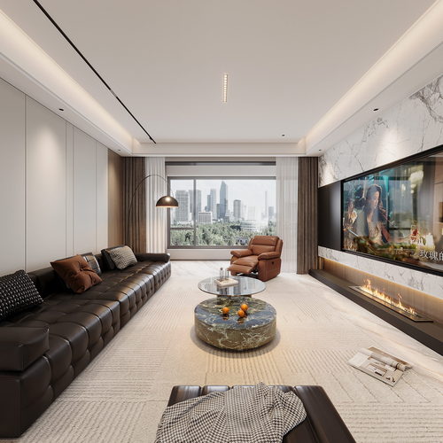Modern A Living Room-ID:435084108
