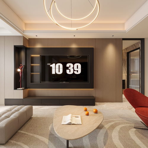 Modern A Living Room-ID:107692008