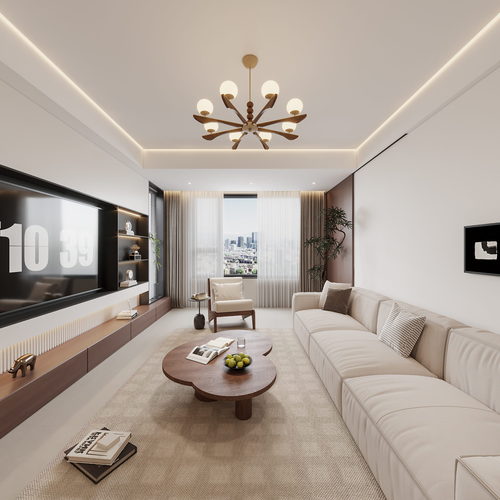 Modern A Living Room-ID:801126009
