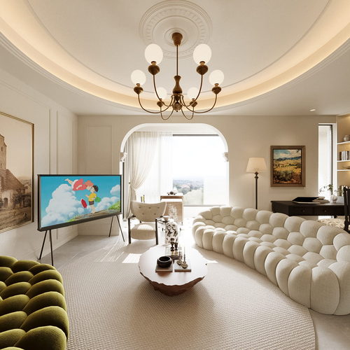 French Style A Living Room-ID:536488061