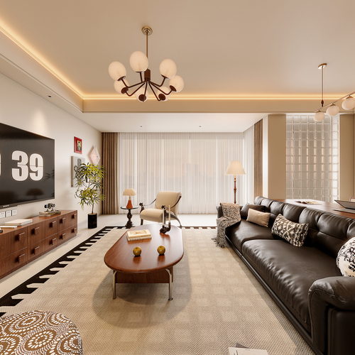 Modern A Living Room-ID:239953044