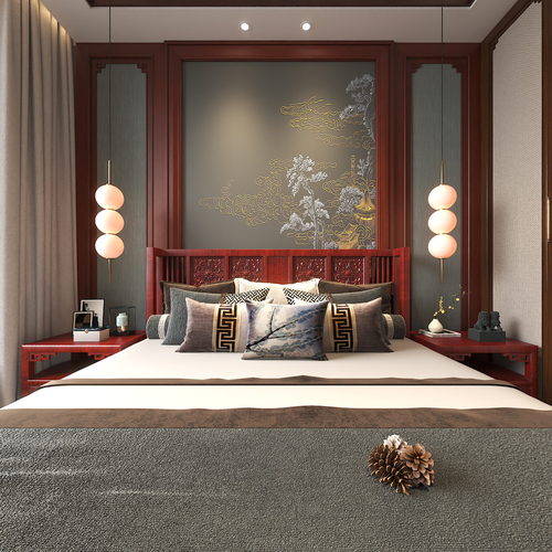 Chinese Style Bedroom-ID:766947986