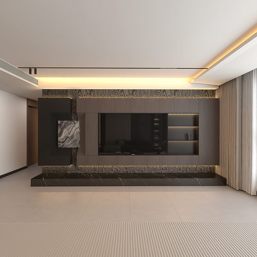 Modern A Living Room-ID:336453917