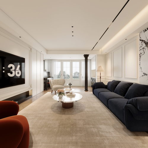 French Style A Living Room-ID:688899999