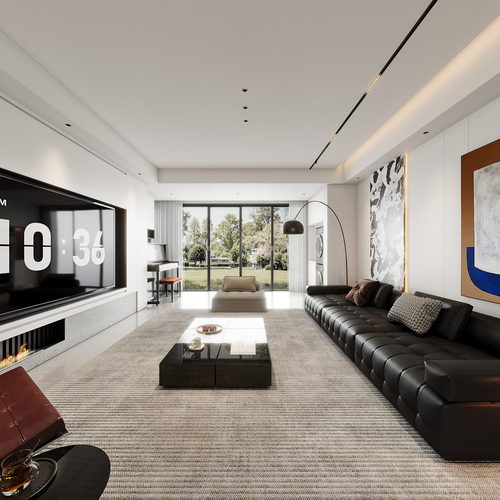 Modern A Living Room-ID:675373088