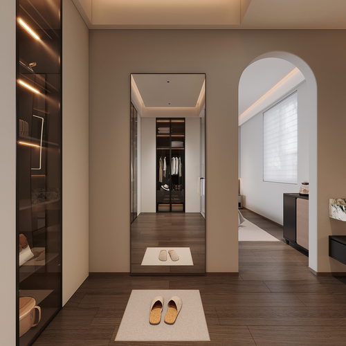 Modern Clothes Storage Area-ID:325927971