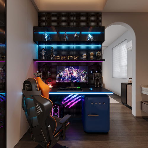 Modern Clothes Storage Area-ID:239447127