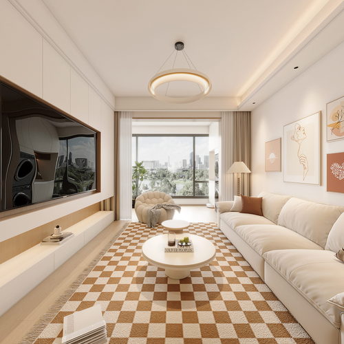 Modern A Living Room-ID:155843975
