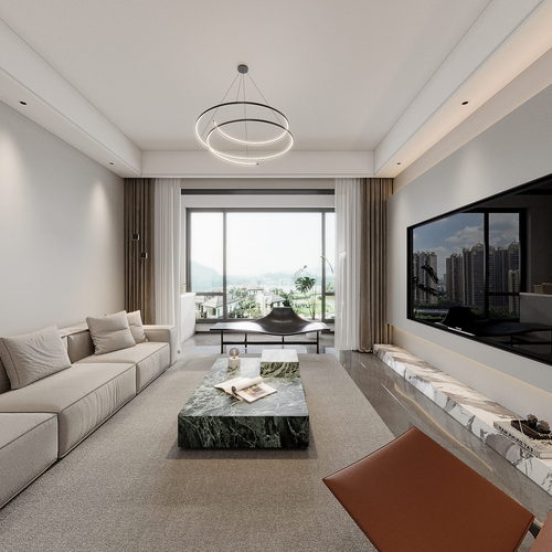 Modern A Living Room-ID:906621932