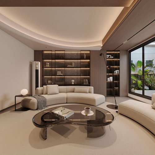 Modern A Living Room-ID:334317924