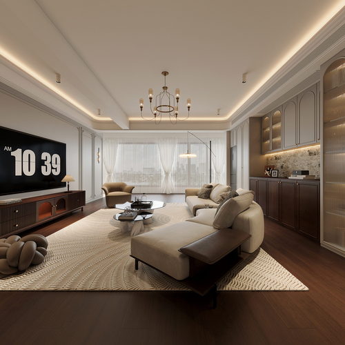 French Style A Living Room-ID:879118927