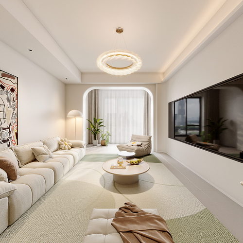 Modern A Living Room-ID:707399828