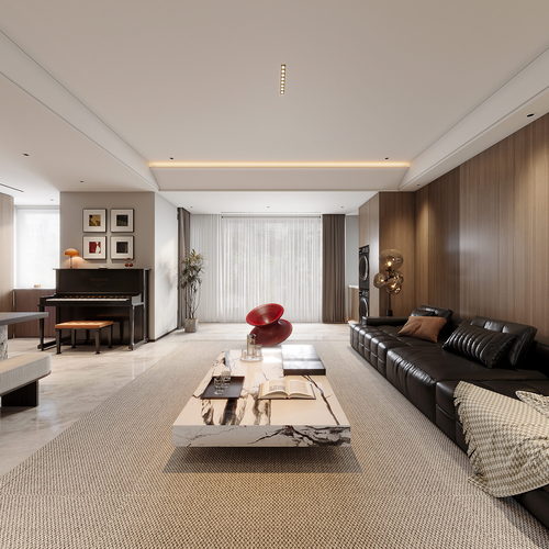 Modern A Living Room-ID:441310886