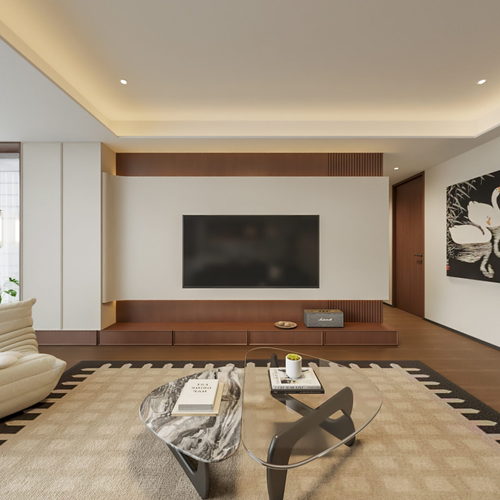 Modern A Living Room-ID:660181056