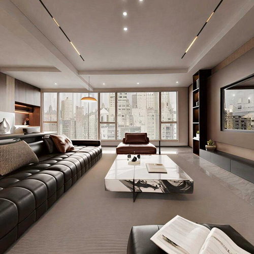 Modern A Living Room-ID:977035058