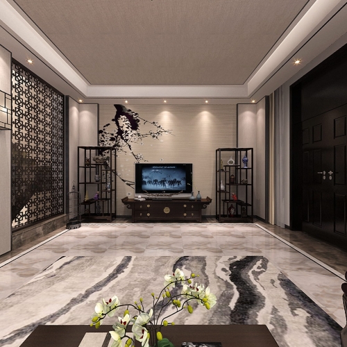 Chinese Style A Living Room-ID:270502783