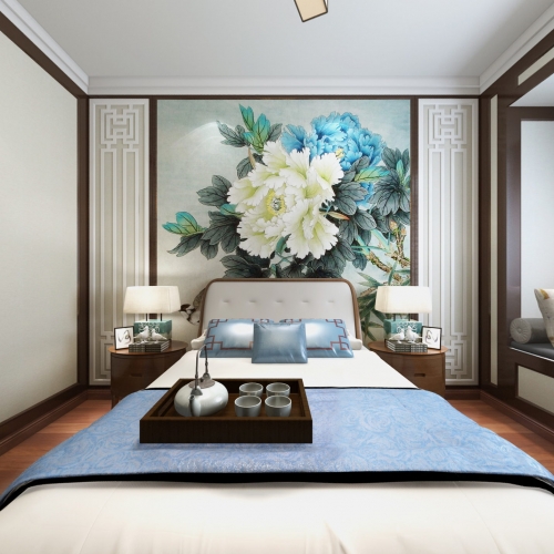 New Chinese Style Bedroom-ID:331878985