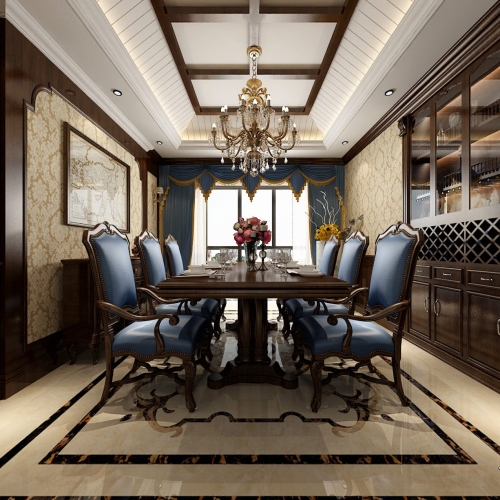 American Style Dining Room-ID:601508861