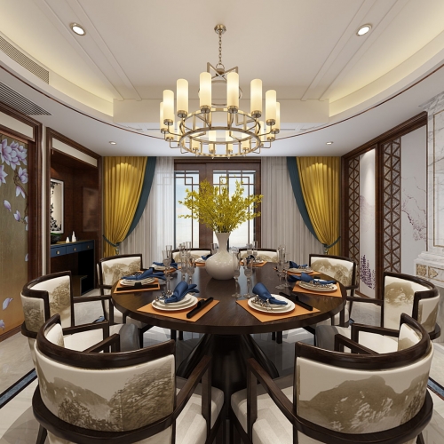New Chinese Style Dining Room-ID:157095473