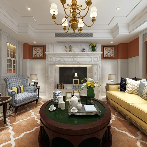 American Style A Living Room-ID:338051771