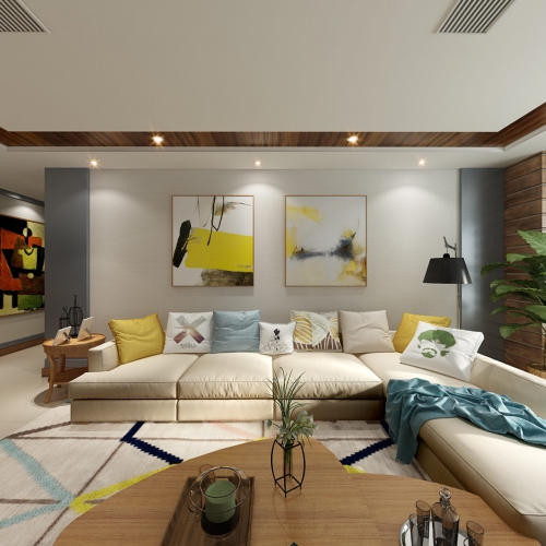 Modern A Living Room-ID:491149399