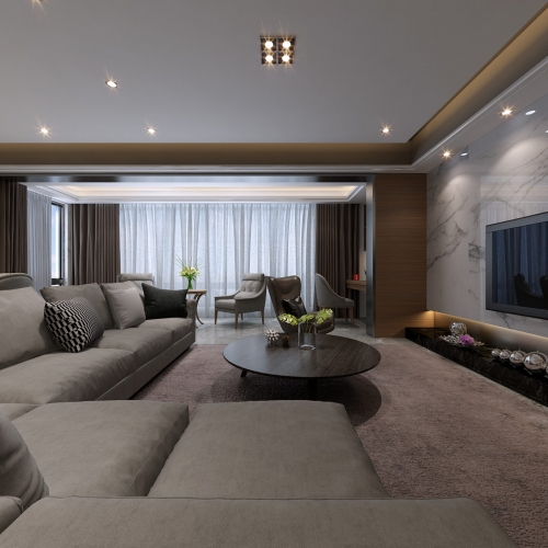 Modern A Living Room-ID:969775216