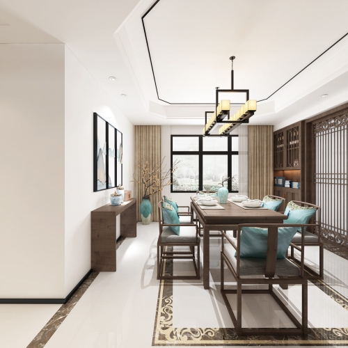 New Chinese Style Dining Room-ID:169127536