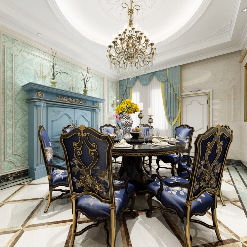 French Style Dining Room-ID:401794435
