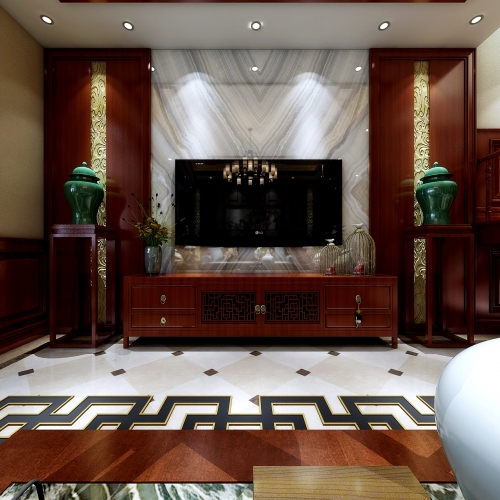 Chinese Style A Living Room-ID:928392885