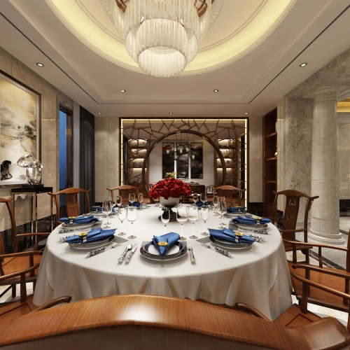 New Chinese Style Dining Room-ID:336642753
