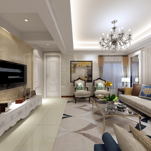 New Classical Style A Living Room-ID:667745577