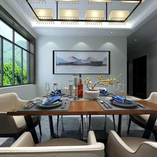 New Chinese Style Dining Room-ID:582630117
