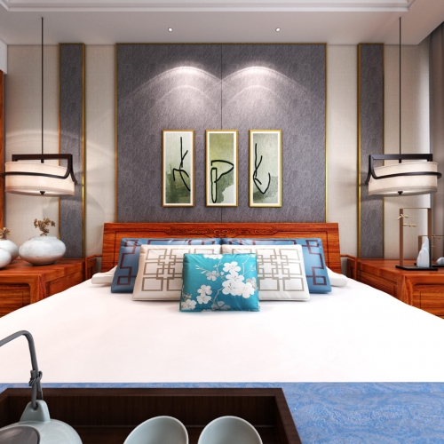New Chinese Style Bedroom-ID:680508186