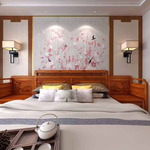 New Chinese Style Bedroom-ID:688633287