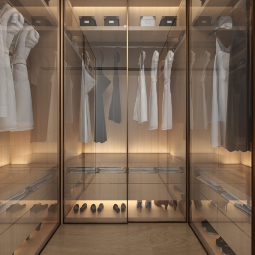 Modern Clothes Storage Area-ID:917805246