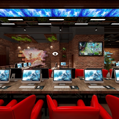 Industrial Style Internet Cafe-ID:943755467