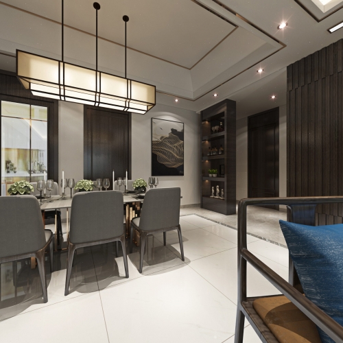 New Chinese Style Dining Room-ID:637566143