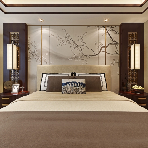 New Chinese Style Bedroom-ID:100398768