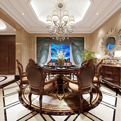 European Style Dining Room-ID:743999725
