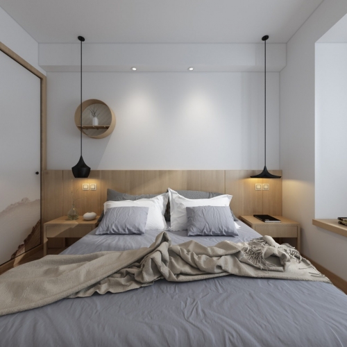 Nordic Style Bedroom-ID:385484424