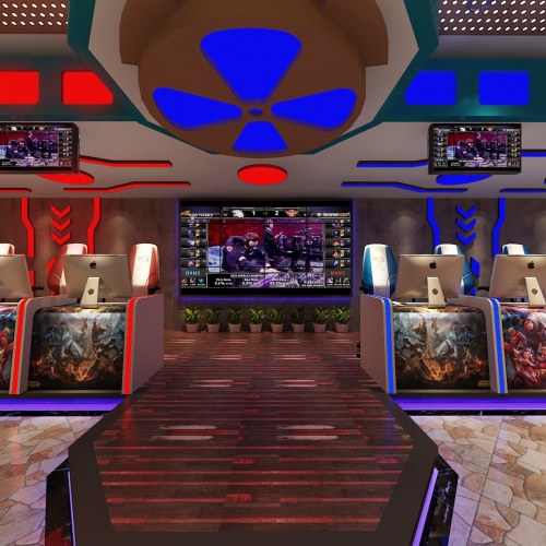 Industrial Style Internet Cafe-ID:529125239