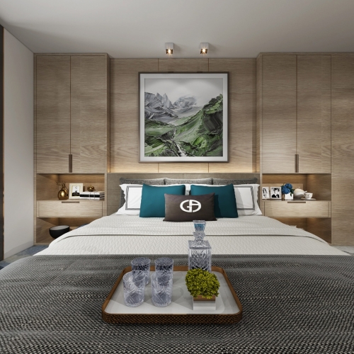 New Chinese Style Bedroom-ID:870849982