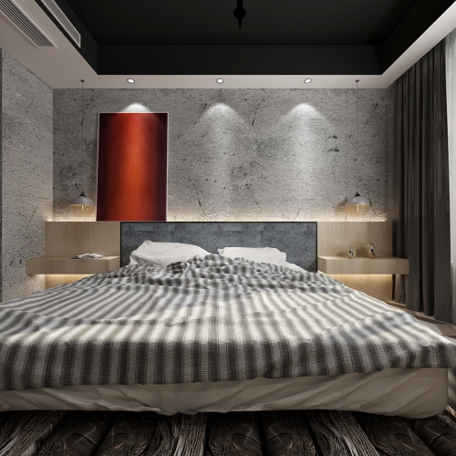 Industrial Style Bedroom-ID:183812247