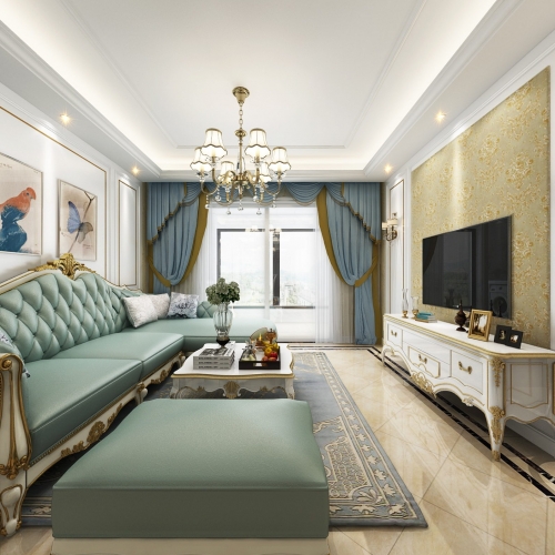 European Style A Living Room-ID:554113993