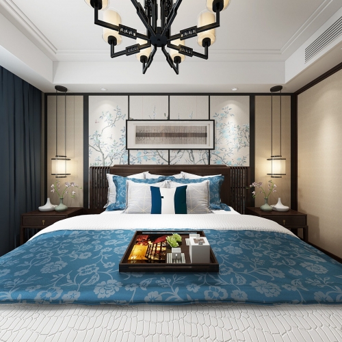 New Chinese Style Bedroom-ID:877297234