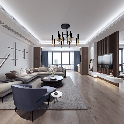 Modern A Living Room-ID:648914789