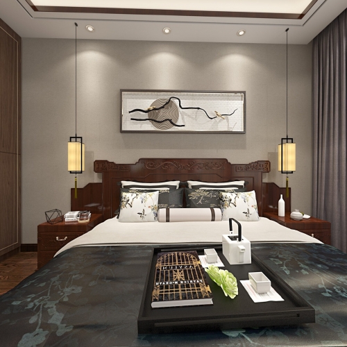 Chinese Style Bedroom-ID:158335672