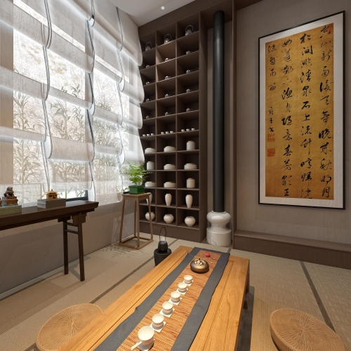 New Chinese Style Tea House-ID:348199811