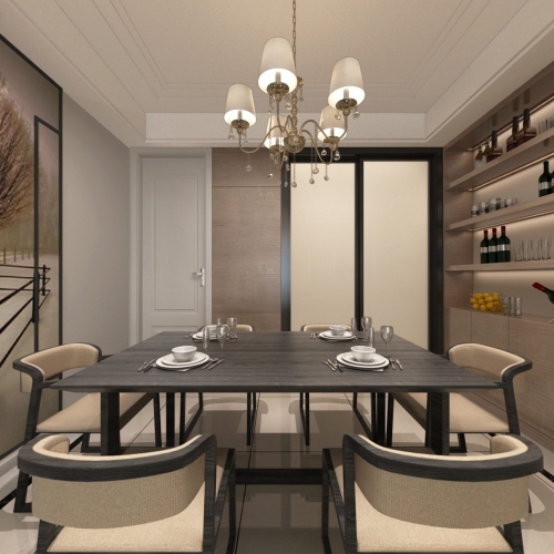 Modern Dining Room-ID:766628164